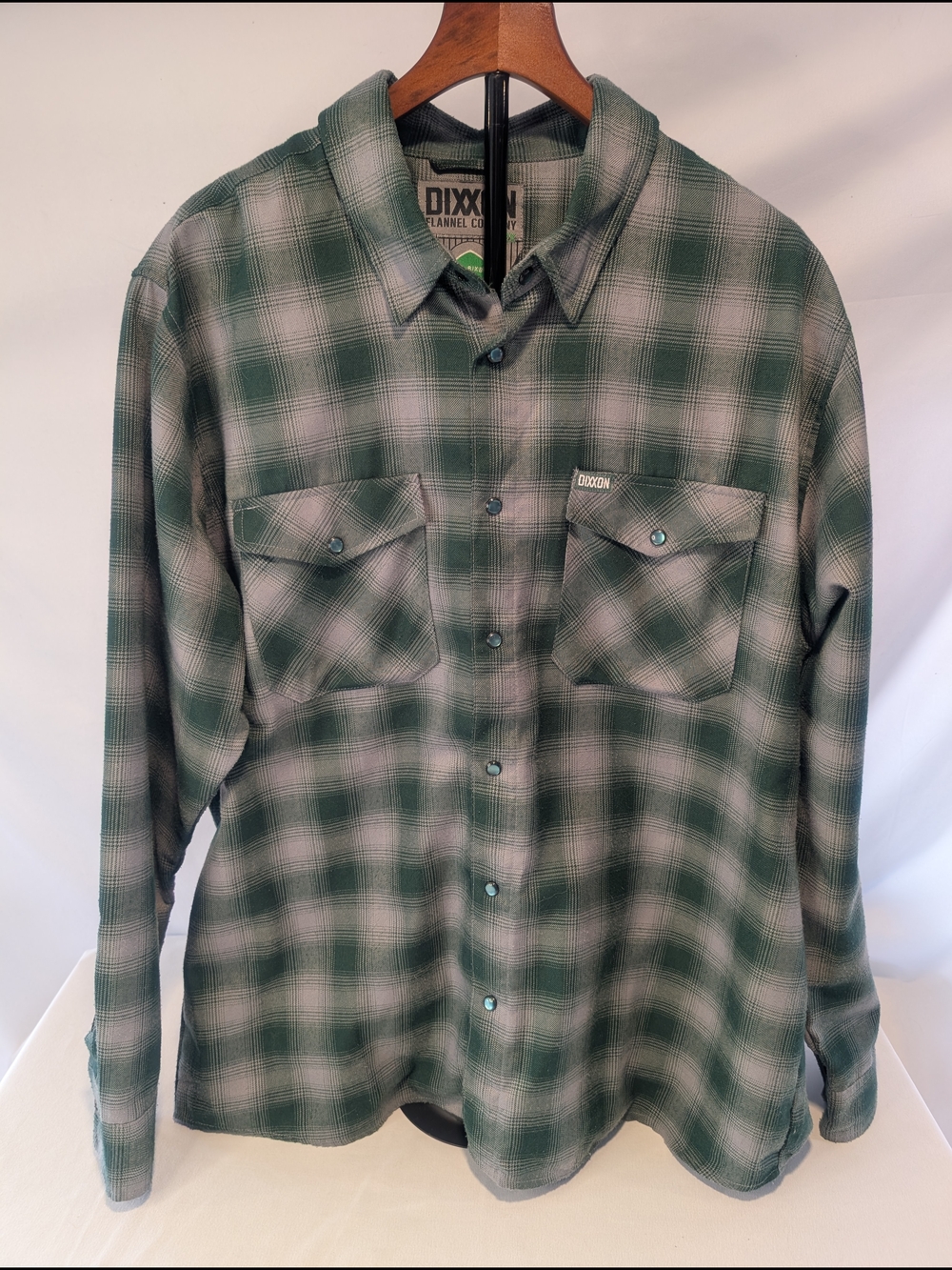 Dixxon Flannel Plaid Button-Up Shirt - Green 2XL The Bixby 1